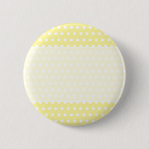 Chapa Redonda De 5 Cm Modelo de lunares amarillo. Manchado
