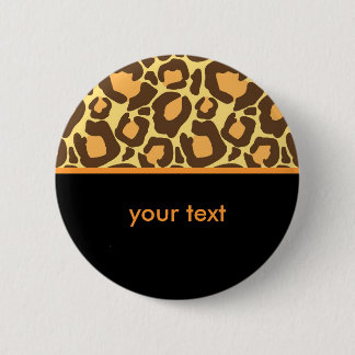 Chapa Redonda De 5 Cm Modelo del leopardo