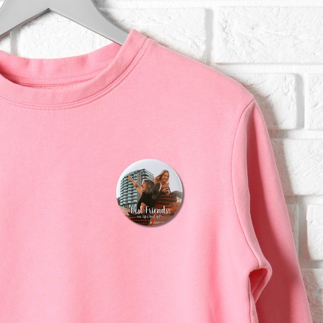Chapa Redonda De 5 Cm Modern Best Friends are Life's Gift Photo (Subido por el creador)