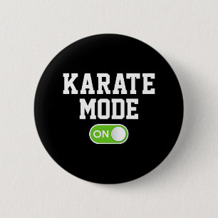 Chapa Redonda De 5 Cm Modo Karate En Funny Karateka