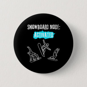 Chapa Redonda De 5 Cm Modo Snowboard activado