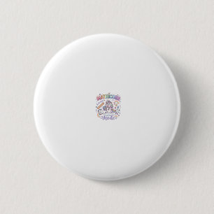Chapa Redonda De 5 Cm Modo Unicornio Mathicorn Diseño Tipográfico Adorab
