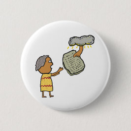 Chapa Redonda De 5 Cm Moisés y los diez mandamientos