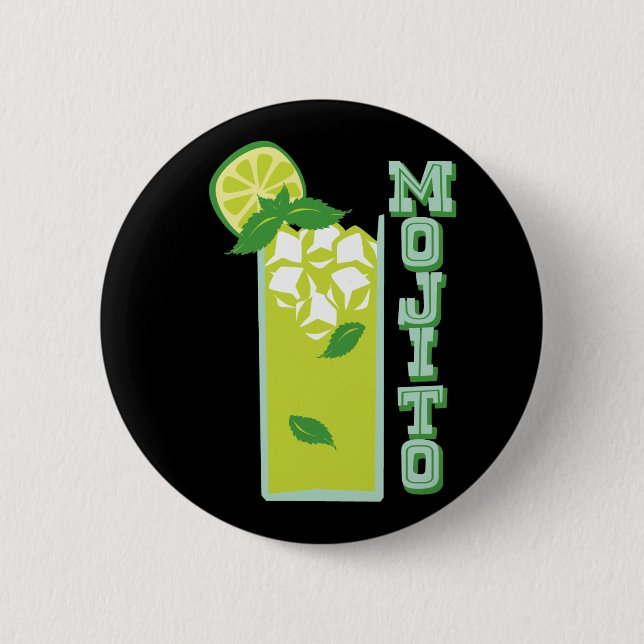 Chapa Redonda De 5 Cm Mojito (Anverso)