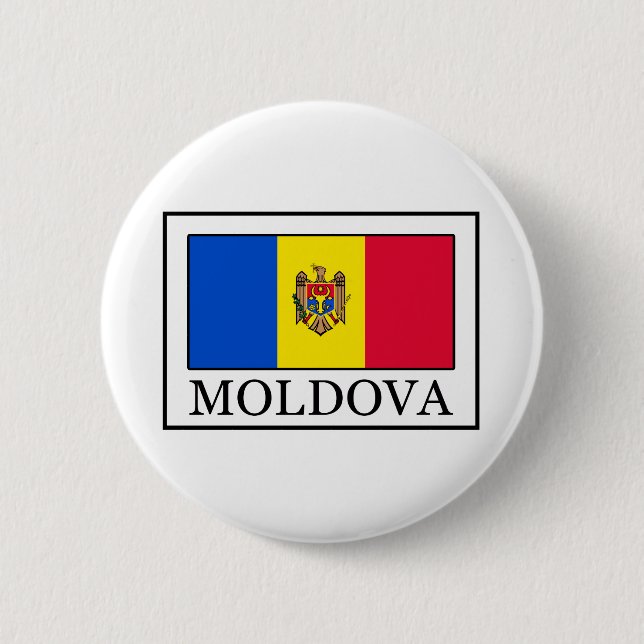 Chapa Redonda De 5 Cm Moldova (Anverso)