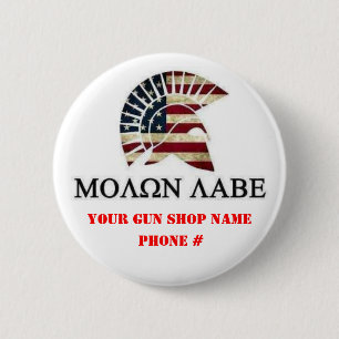 CHAPA REDONDA DE 5 CM MOLON LABE