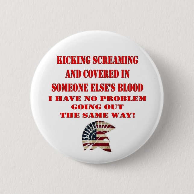 CHAPA REDONDA DE 5 CM MOLON LABE (Anverso)