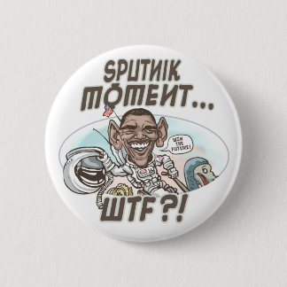 Chapa Redonda De 5 Cm Momento del pájaro del Dodo de Obama WTF