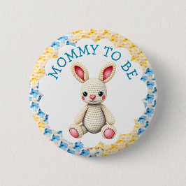 Chapa Redonda De 5 Cm Mommy to Be | Boy's Baby Shower