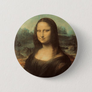 Chapa Redonda De 5 Cm Mona Lisa