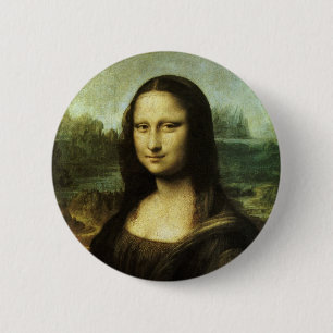 Chapa Redonda De 5 Cm Mona Lisa de Leonardo da Vinci, arte renacentista