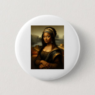Chapa Redonda De 5 Cm Mona Lisa Negra Historia Negra Estadounidense Mon