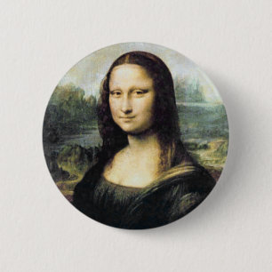 Chapa Redonda De 5 Cm Mona Lisa Pin