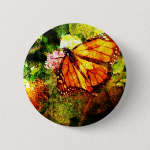 Chapa Redonda De 5 Cm Monarch Grunge