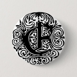 Chapa Redonda De 5 Cm Monarquia "E"