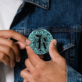 Chapa Redonda De 5 Cm Monarquia "K"