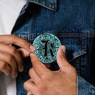 Chapa Redonda De 5 Cm Monarquia "K"