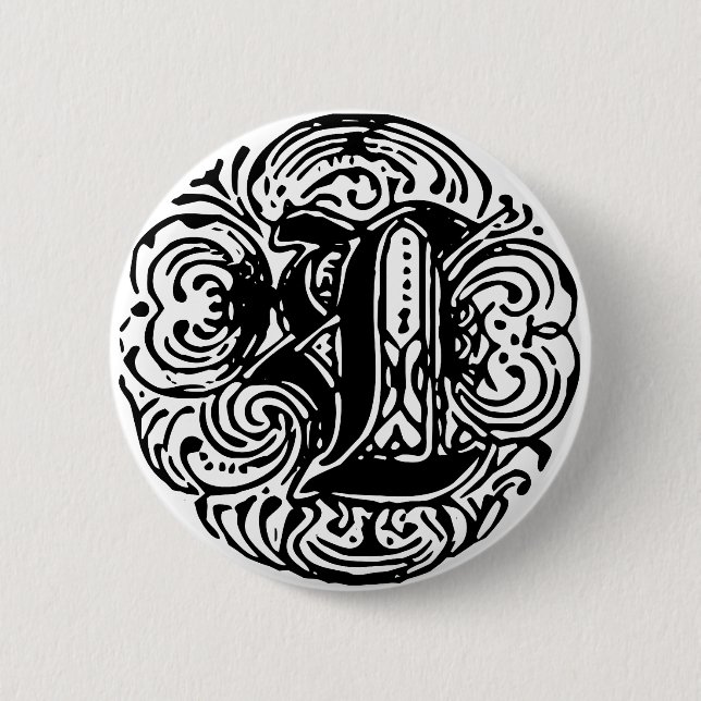 Chapa Redonda De 5 Cm Monarquia "L" (Anverso)