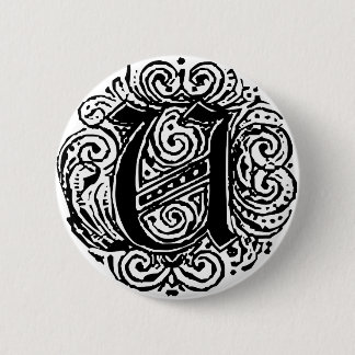 Chapa Redonda De 5 Cm Monarquia "U"