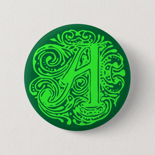 Chapa Redonda De 5 Cm Monarquia Verde "A" (Anverso)