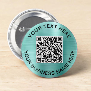 Chapa Redonda De 5 Cm Moneda de promoción de código QR