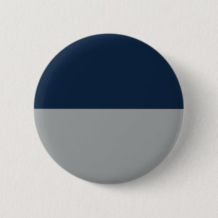 Chapa Redonda De 5 Cm Monedas de Personalizado gris azul y plata de la m