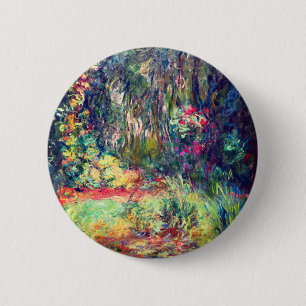 Chapa Redonda De 5 Cm Monet Water Lily Pond