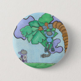 Chapa Redonda De 5 Cm Monkeando alrededor