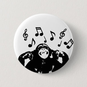 Chapa Redonda De 5 Cm monkeymonkey de la música
