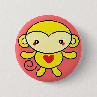 Chapa Redonda De 5 Cm Mono del amor