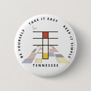 Chapa Redonda De 5 Cm Monograma de arte С el Neoplasticismo apetitoso. L