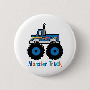 Chapa Redonda De 5 Cm Monster truck