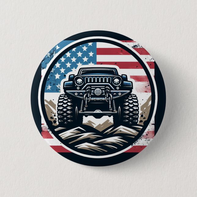 CHAPA REDONDA DE 5 CM MONSTER TRUCK BADGE (Anverso)