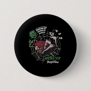 Chapa Redonda De 5 Cm Monstruo Frankenstein Funny Amantes Monster How Ha