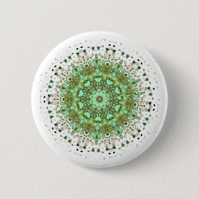Chapa Redonda De 5 Cm Monstruos mandala (Anverso)