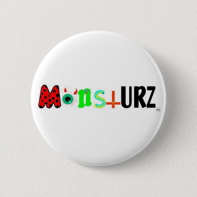 Chapa Redonda De 5 Cm monstURZ (Anverso)