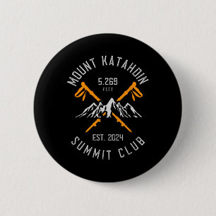 Chapa Redonda De 5 Cm Montaña Mount Katahdin Senderismo Est 2024