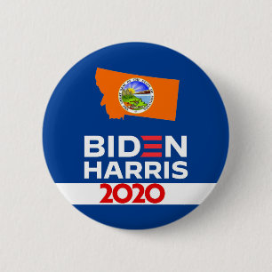 Chapa Redonda De 5 Cm Montana para Biden Harris 2020