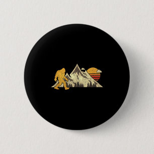 Chapa Redonda De 5 Cm Montaña virgen de pie de playa Sun Sasquatch Campi