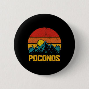 Chapa Redonda De 5 Cm Montañas de Pocono Poconos Pennsylvania Senderismo