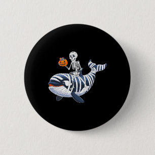 Chapa Redonda De 5 Cm Montando la momia Orca Halloween Candy Whale