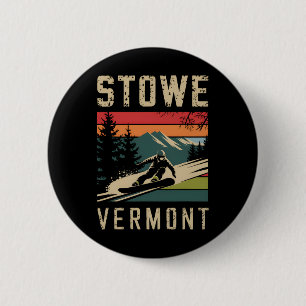 Chapa Redonda De 5 Cm Monte de snowboard Stowe Vermont