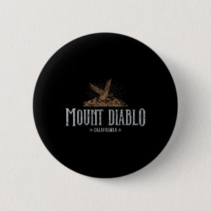 Chapa Redonda De 5 Cm Monte Diablo Montañas California Campamento Sender