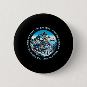 Chapa Redonda De 5 Cm Monte Everest Namche Bazaar Casa de Té Trekking Ne