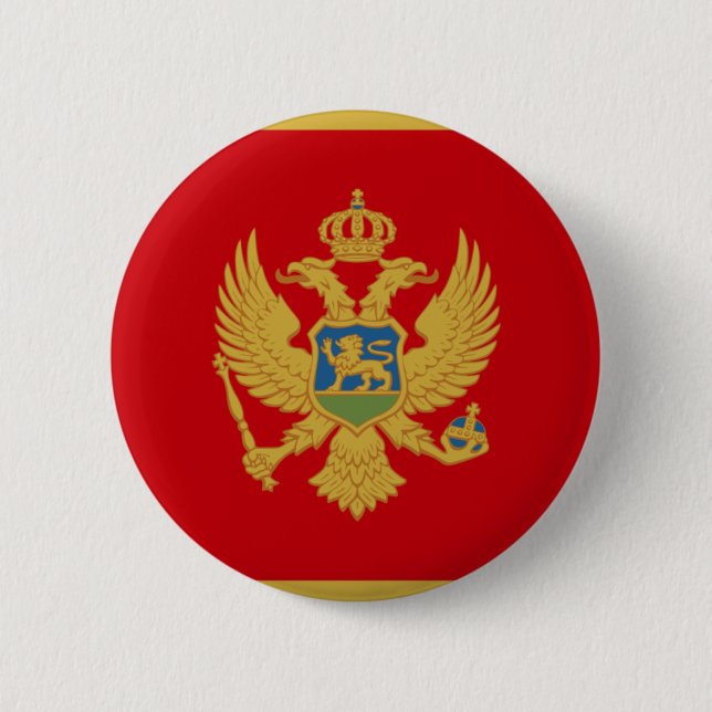 Chapa Redonda De 5 Cm Montenegro (Anverso)