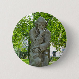 Chapa Redonda De 5 Cm Monumento a Paracelso en Salzburgo