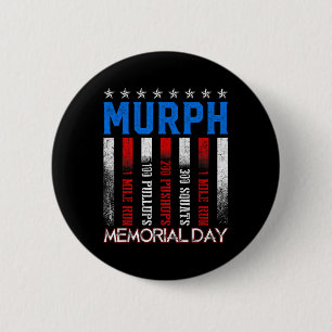 Chapa Redonda De 5 Cm Monumento conmemorativo a Murph, ejercicio de entr