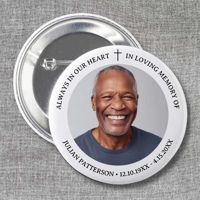 Chapa Redonda De 5 Cm Monumento conmemorativo simple de fotografía cruza (Subido por el creador)