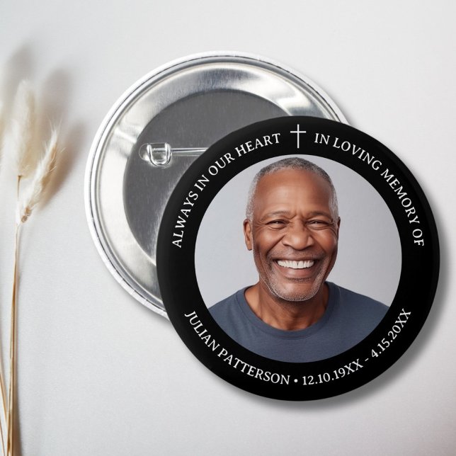 Chapa Redonda De 5 Cm Monumento conmemorativo simple de fotografía cruza (Subido por el creador)