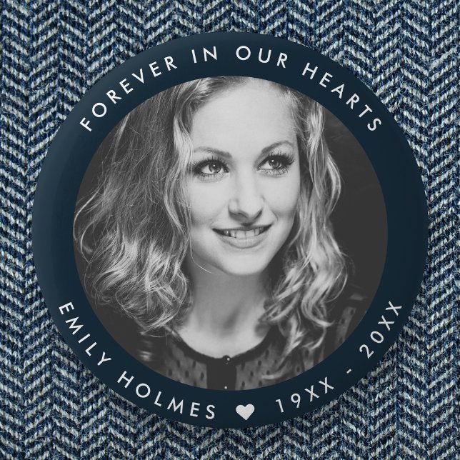 Chapa Redonda De 5 Cm Monumento moderno | Foto del Favor del Funeral Azu (Subido por el creador)